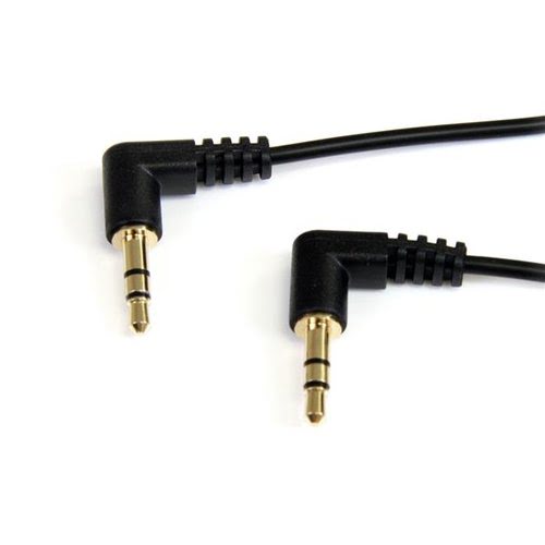 StarTech Câble audio stéréo 2x minijack 3.5 mm 90 degré