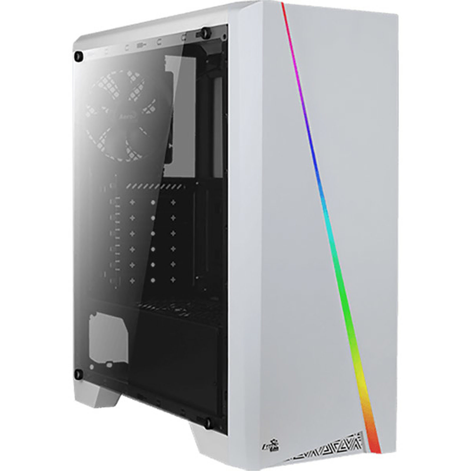 Aerocool Cylon RGB White Blanc - Boîtier PC Aerocool - grosbill.com - 0