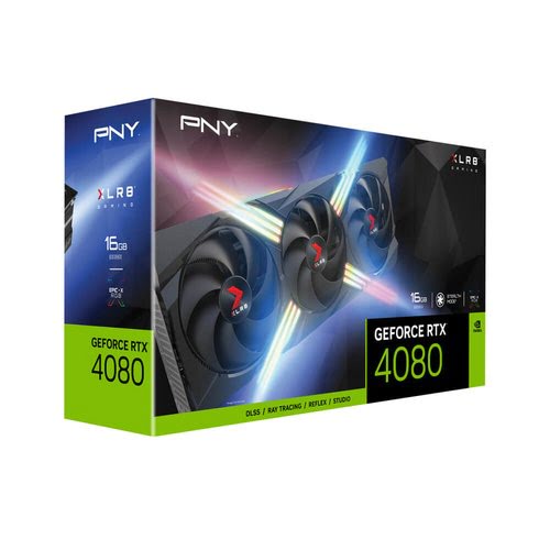 PNY RTX 4080 16GB XLR8 VERTO Overclocked Edition - Carte graphique - 4
