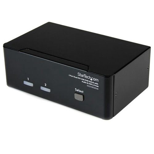 StarTech 2 Port Dual DVI USB KVM Switch