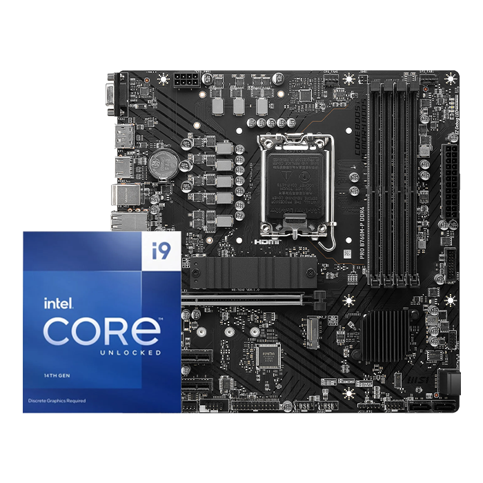 BUNDLE PRO B760M-P + Core i9-14900KF - grosbill.com - 0