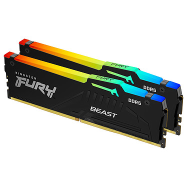 Kingston Fury Beast RGB 32Go (2x16Go) DDR5 5200Mhz - Mémoire PC Kingston sur grosbill.com - 3