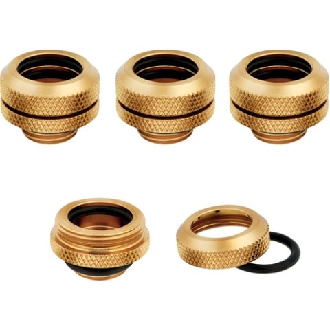 Corsair Pack de 4 Fittings Or - Hydro X series XF - 14mm  (CX-9052009-WW) - Achat / Vente Accessoires watercooling sur grosbill.com - 2