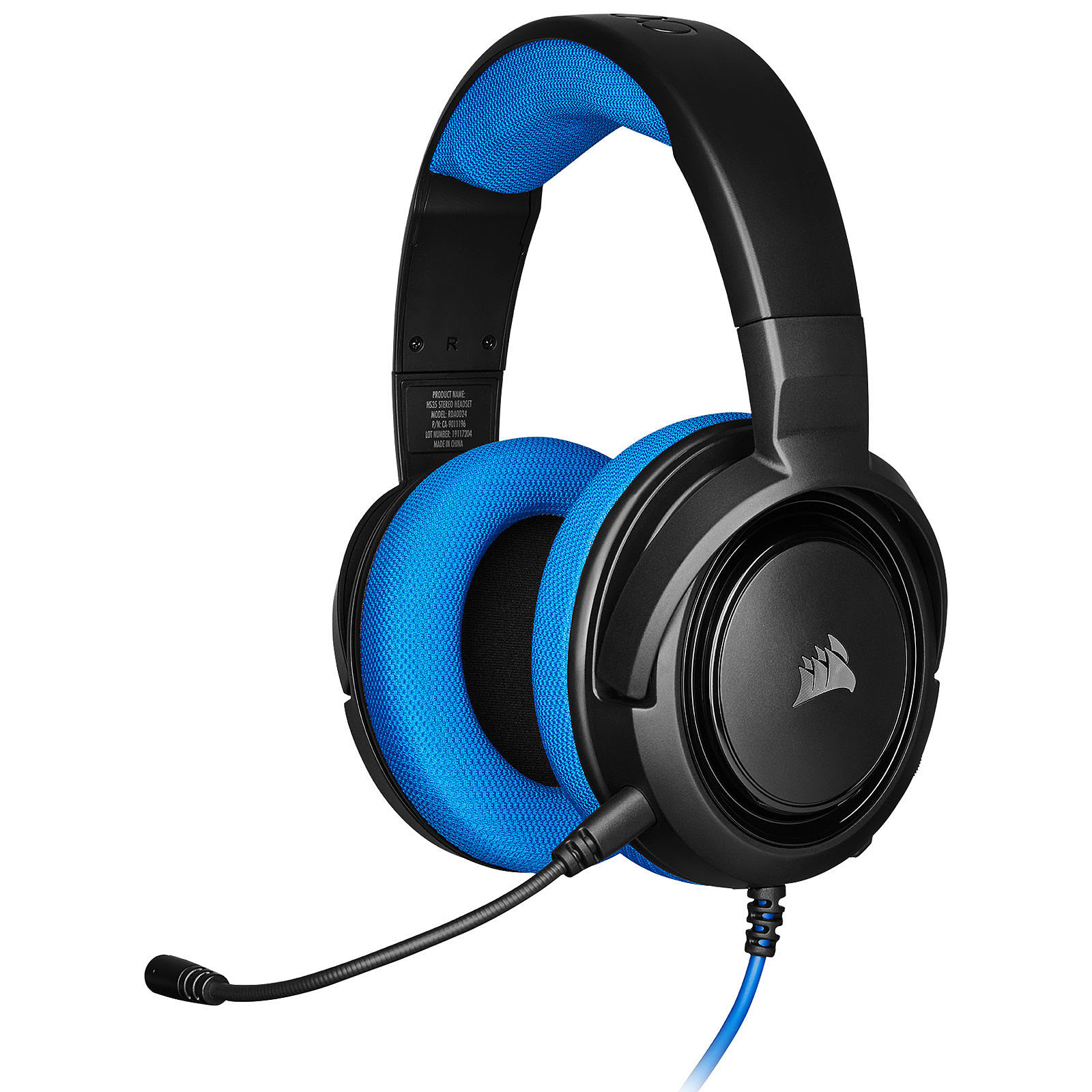 Corsair HS35 Blue Stereo Bleu - Micro-casque - grosbill.com - 0