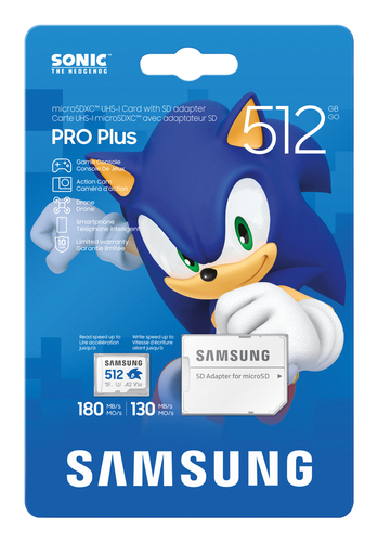 Samsung Sonic PRO Plus - Micro SDXC 512Go V30 - Carte mémoire - 4