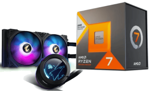 Kit Upgrade PC Gigabyte Bundle Ryzen 7 7800X3D + WC WaterForce X 280 Grosbill