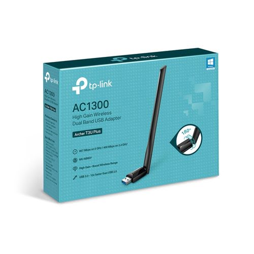 TP-Link Clé USB WiFi AC 1300 - ARCHER T3U PLUS  - Carte réseau - 2