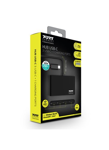 USB HUB TYPE C - 4 PORTS TYPE C - Connectique PC - grosbill.com - 1