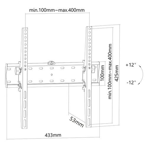 NewStar Flat Screen Wall Mount tiltable - Achat / Vente sur grosbill.com - 14