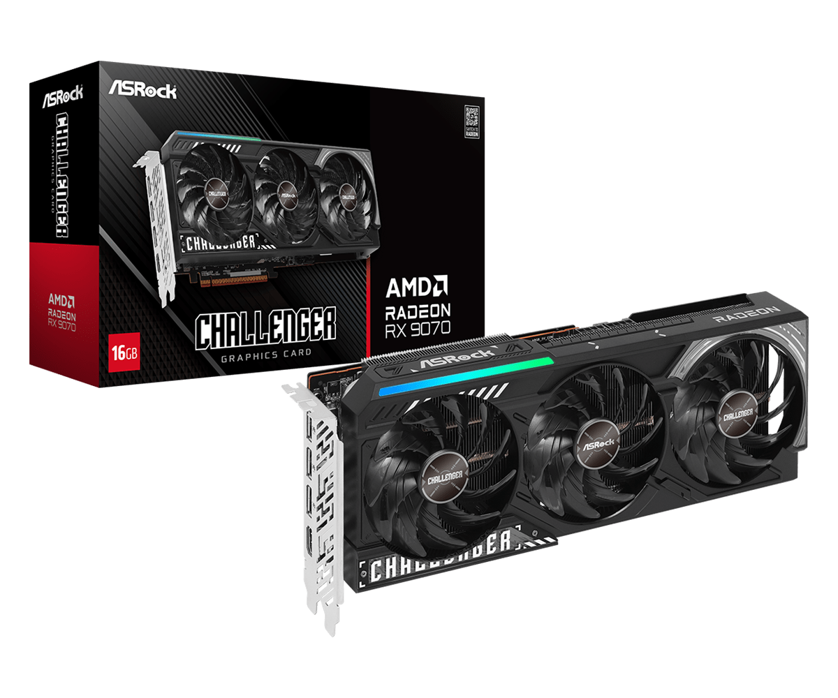 Carte graphique ASRock RX9070 CL 16G Grosbill