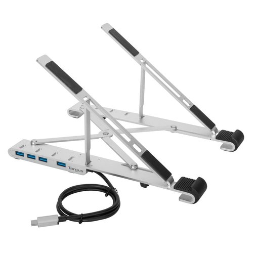 Targus Portable Stand+USB-A Hub Silver - Achat / Vente sur grosbill.com - 0
