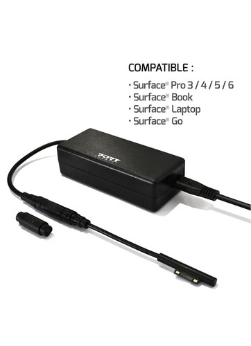 Port Chargeur secteur 60W pour MICROSOFT Surface - 2 embouts (900102) - Achat / Vente Chargeur sur grosbill.com - 1