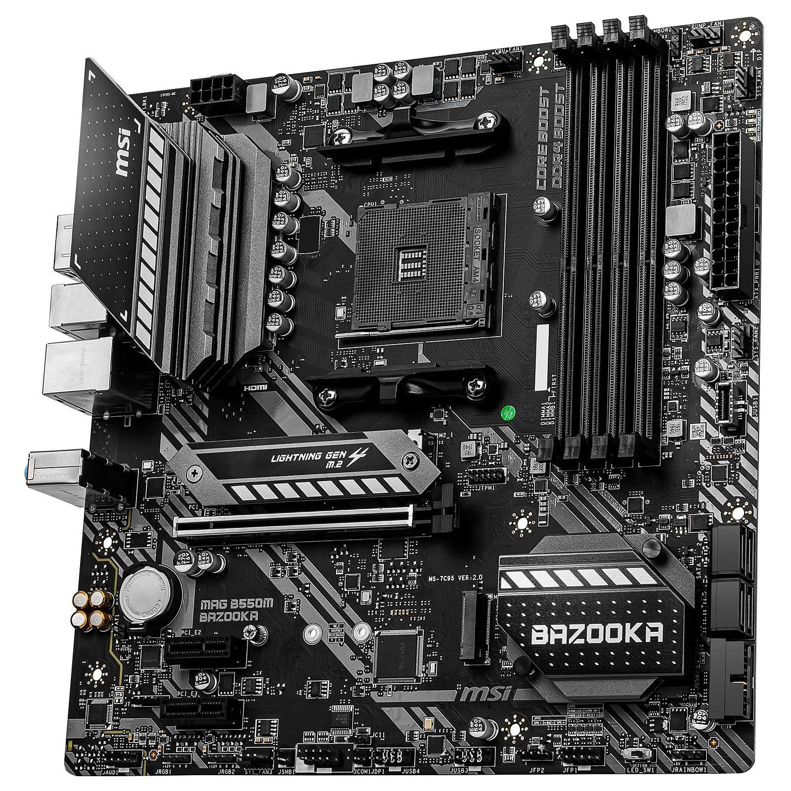 MSI MAG B550M BAZOOKA Micro-ATX  - Carte mère MSI - grosbill.com - 2