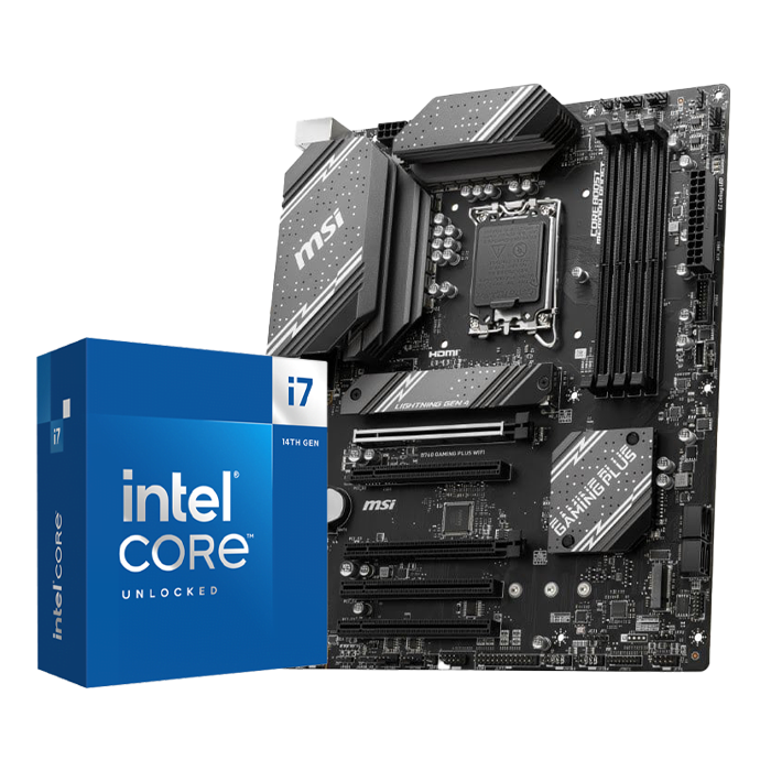 BUNDLE B760 GAMING PLUS WIFI + Core i7-14700KF - grosbill.com - 0