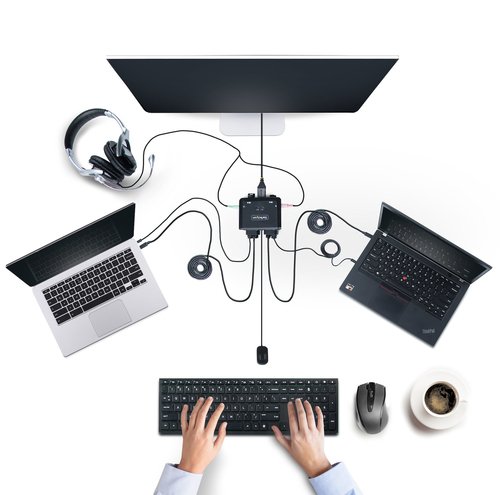 2-PORT CABLE KVM SWITCH 4K - - Achat / Vente sur grosbill.com - 1