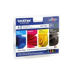 Brother Pack de 4 cartouches LC1100 BK/C/M/Y