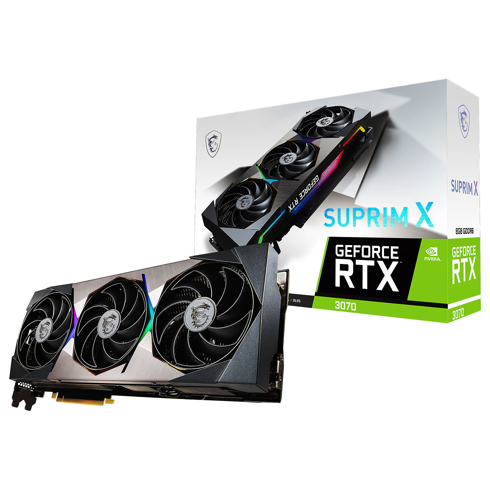 MSI RTX 3070 SUPRIM 8G LHR  - Carte graphique MSI - grosbill.com - 0