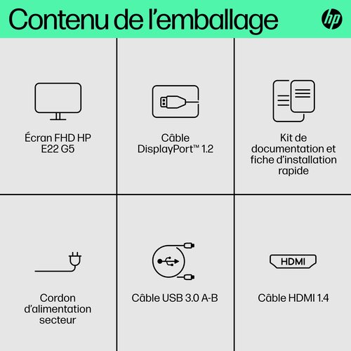 21.5IN FULL HD 1920X1080 16:9 - Achat / Vente sur grosbill.com - 2