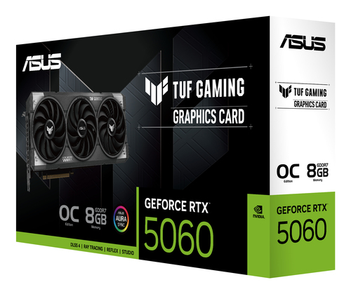 Asus TUF Gaming GeForce RTX 5060 8GB GDDR7 OC Edition - Carte graphique - 9