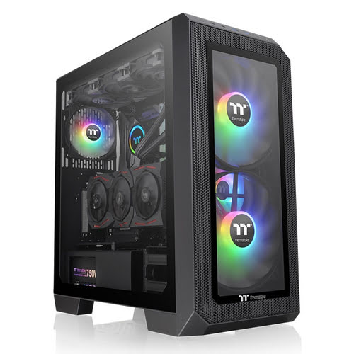 image produit Thermaltake View 300 MX Tempered Glass ARGB - Black Grosbill