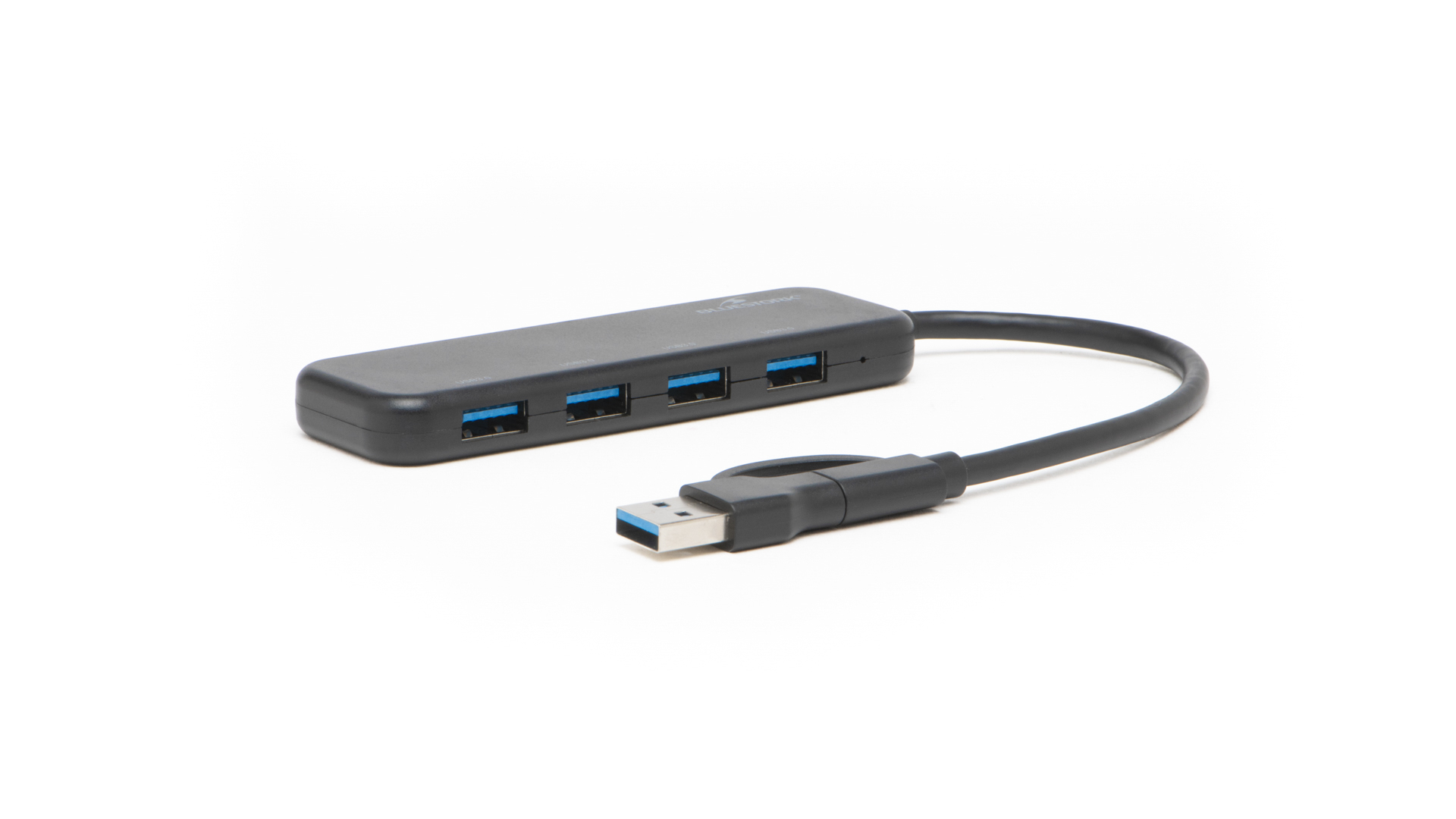 HUB USB-A/USB-C/4 ports USB/Noir - Bluestork - 0