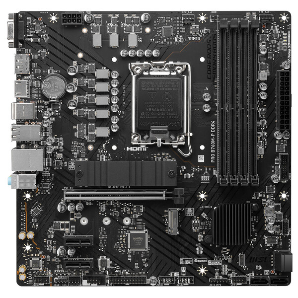 MSI PRO B760M-P DDR4 OEM-Seconde Vie-Très Bon Etat Micro-ATX  - Carte mère - 0