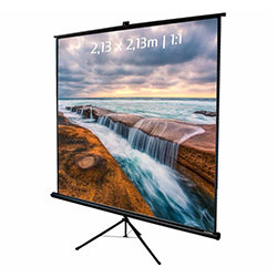 Kimex International Ecran de projection trépied 213 x 213cm 1:1