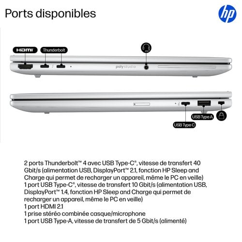 ELITEBOOK 8 G1 U7-255U - Achat / Vente sur grosbill.com - 4