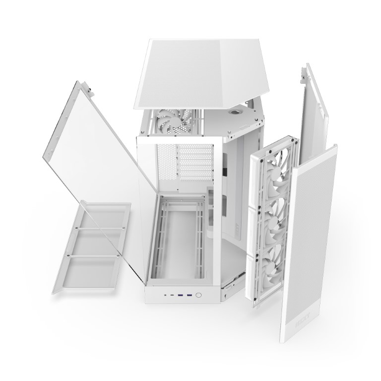 NZXT H9 Flow Blanc Blanc - Boîtier PC NZXT - grosbill.com - 3