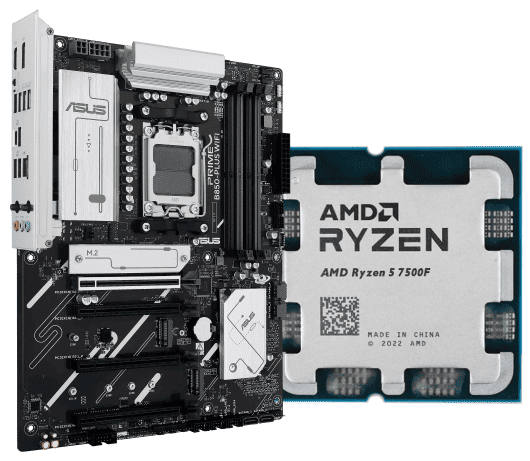 Kit Upgrade PC Asus PRIME B850-PLUS WIFI + Ryzen 5 7500F tray Grosbill