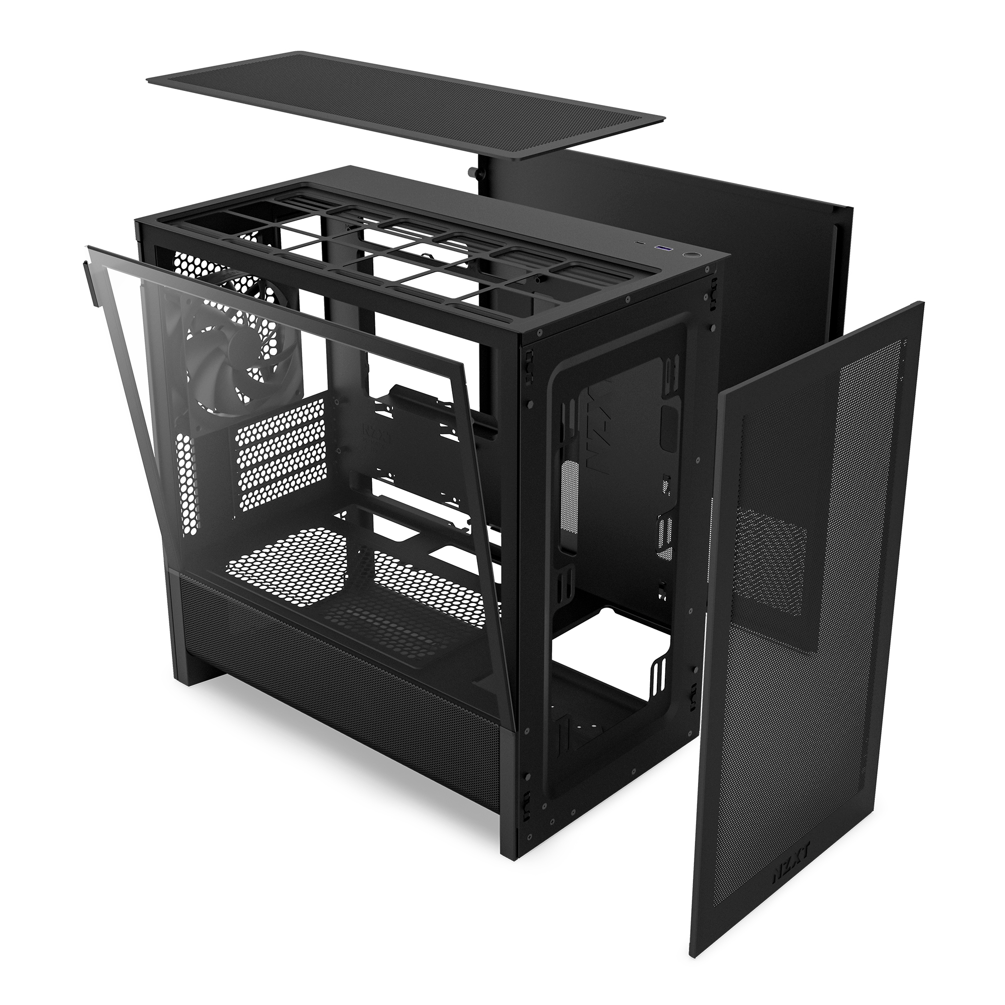NZXT H3 Flow Noir Noir - Boîtier PC NZXT - grosbill.com - 1