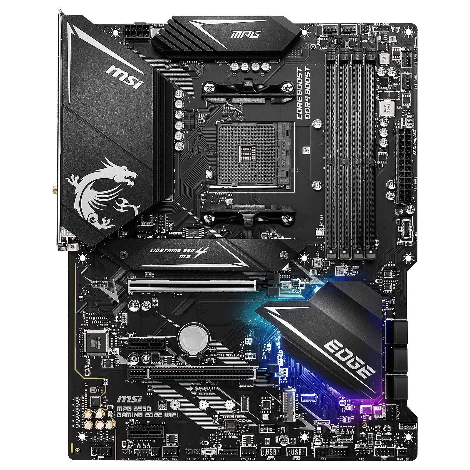MSI MPG B550 GAMING EDGE WIFI ATX  - Carte mère MSI - grosbill.com - 4