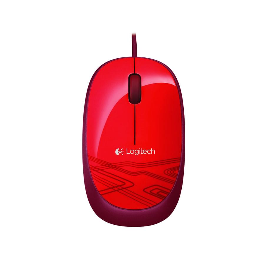 Logitech Mouse M105 Red - Souris PC Logitech - grosbill.com - 0