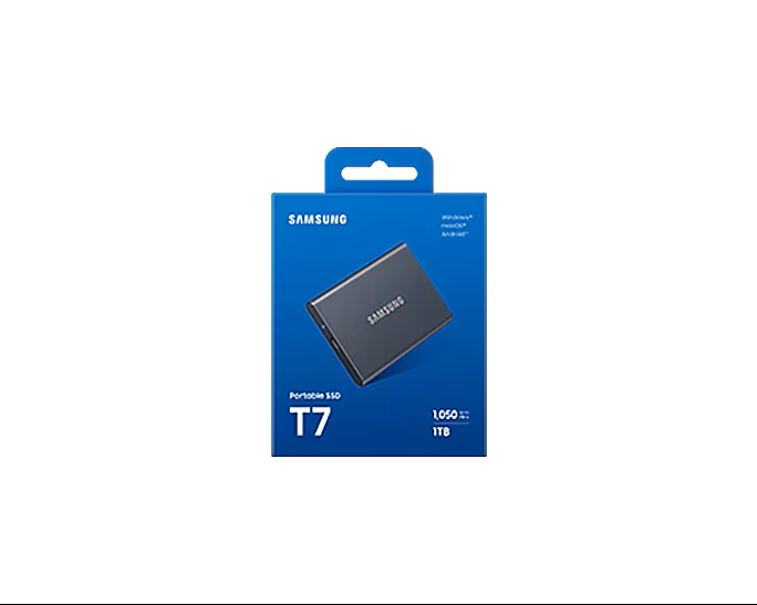 Samsung T7 USB 3.2 1 To Gris (MU-PC1T0T/WW) - Achat / Vente Disque SSD externe sur grosbill.com - 1