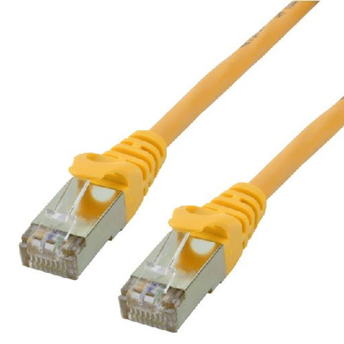 Eco patch cable Cat 6 F/UTP - 10m Yellow - Achat / Vente sur grosbill.com - 0