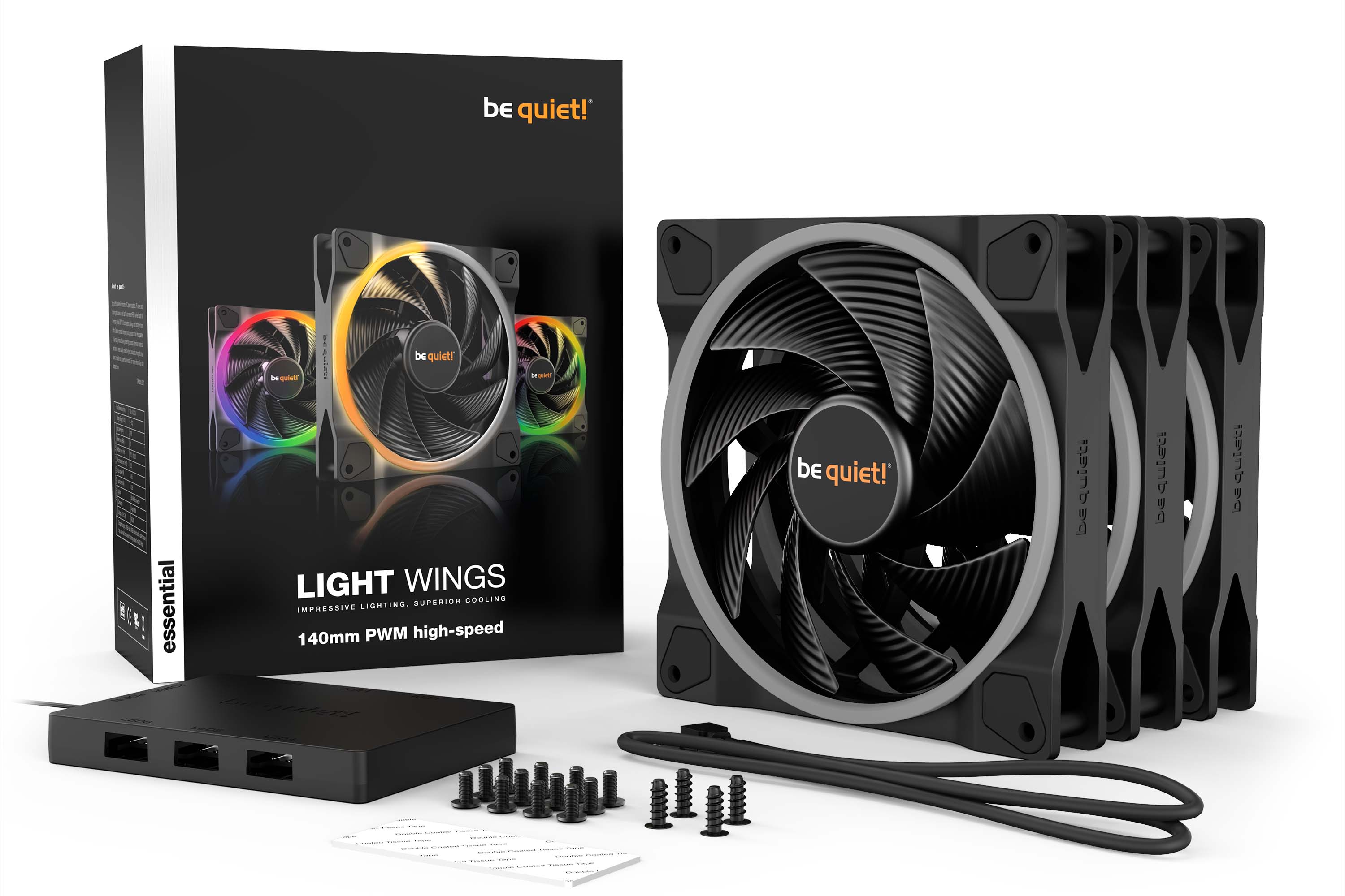 Be Quiet! SILENT WINGS PRO 4 140mm PWM - Ventilateur boîtier