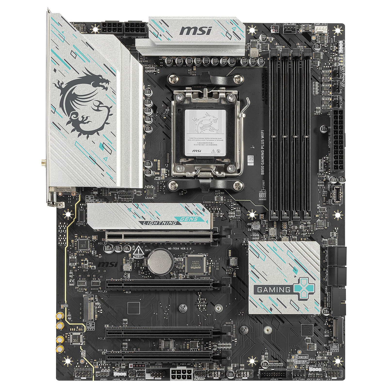 9060XT Pulse + 9800X3D + B850 + 2x16Go - grosbill.com - 1