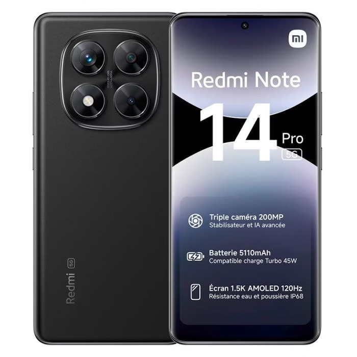 Xiaomi Redmi Note 14 Pro 5G 8GB - 256Go - Téléphonie Xiaomi - 0