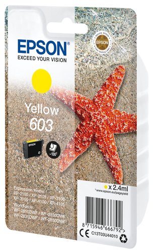 Epson - Jaune - C13T03U44020 - Achat / Vente Consommable imprimante sur grosbill.com - 1