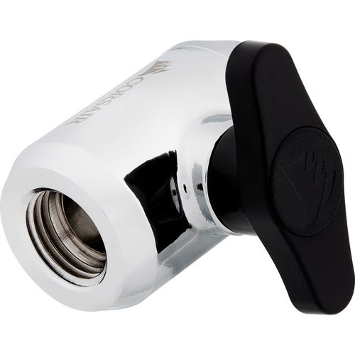Corsair Hydro X Series XF robinet vanne - Chrome (CX-9055020-WW) - Achat / Vente Accessoires watercooling sur grosbill.com - 1