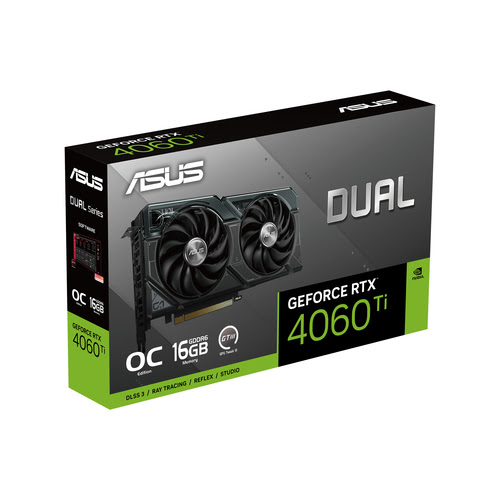 image produit Asus GeForce DUAL-RTX4060TI-O16G Grosbill