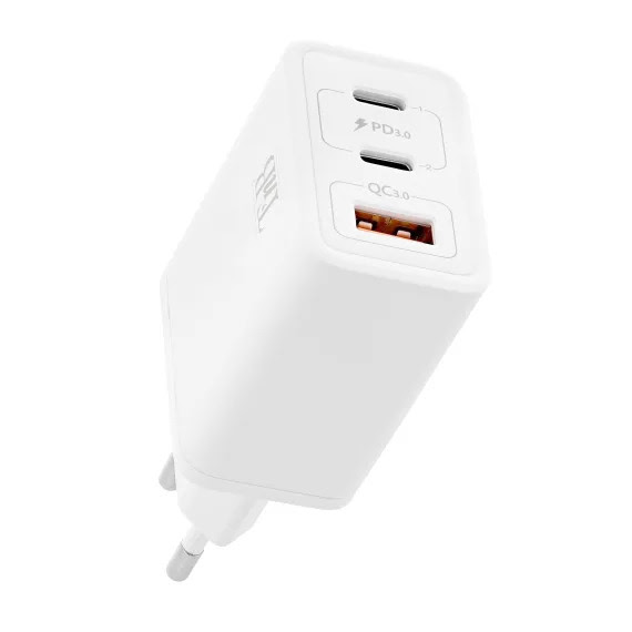 Grosbill Accessoire téléphonie T'nB Chargeur secteur 2xUSB-C PD + 1xQC USB-A 65W