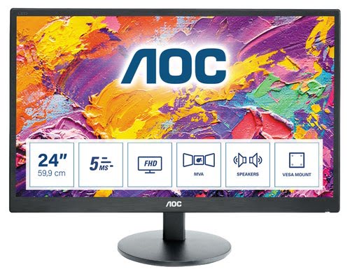 AOC 24"  M2470SWH - Ecran PC AOC - grosbill.com - 0