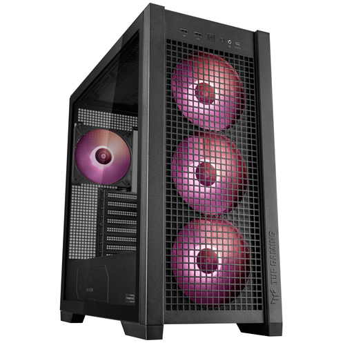 Asus TUF Gaming GT302 TG ARGB Noir -MT/Sans Alim/E-ATX Noir - Boîtier PC - 6