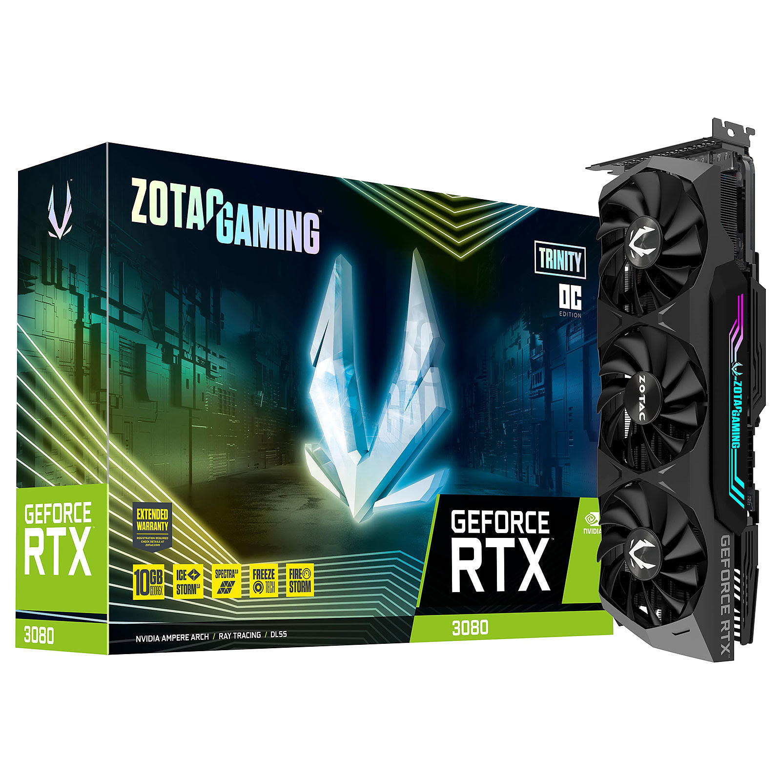 ZOTAC RTX 3080 TRINITY OC LHR  - Carte graphique ZOTAC - 0