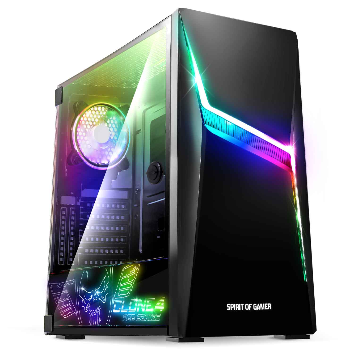 Spirit Of Gamer Clone 4 ARGB Edition Noir - Boîtier PC