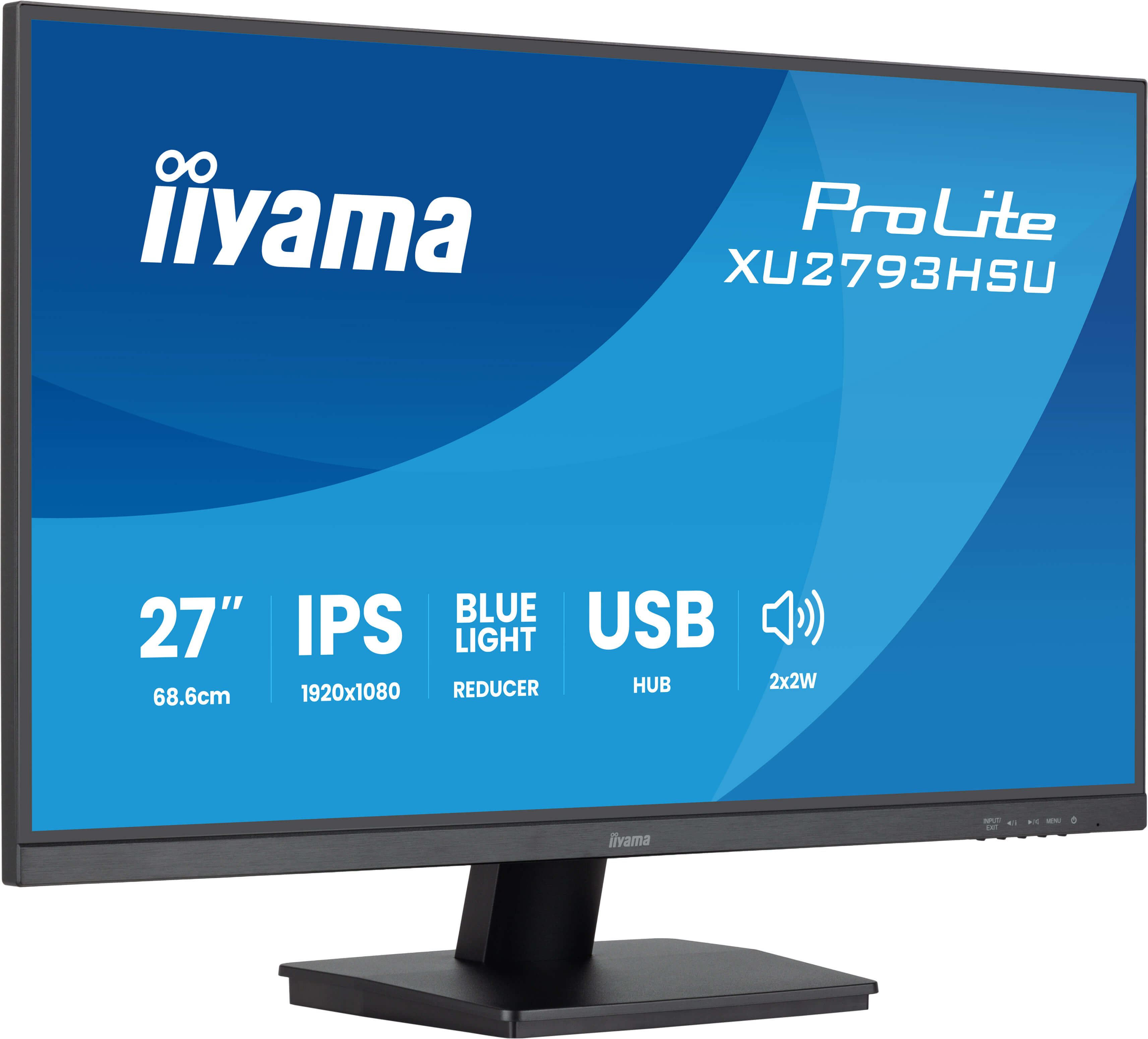 Iiyama 27 pouces  XU2793HSU-B7 - Ecran PC Iiyama - grosbill.com - 1