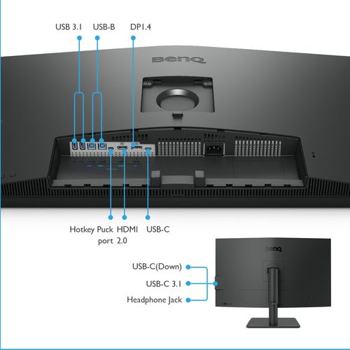 BenQ 32 pouces  PD3205U - Ecran PC BenQ - grosbill.com - 3