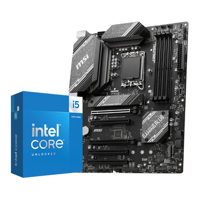 BUNDLE B760 GAMING PLUS WIFI + Core i5-14600KF - grosbill.com - 0