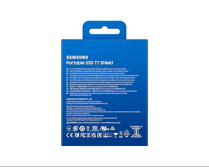 Samsung T7 SHIELD 2To Black (MU-PE2T0S/EU) - Achat / Vente Disque SSD externe sur grosbill.com - 8